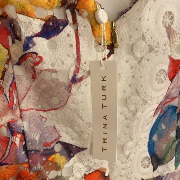 New Trina Turk floral dress size 4 - Picture 8 of 8